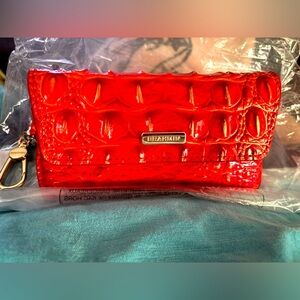 Brahmin Red Crocodile Embossed Women's Bag